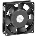 AC axial fan, 230 V, 92 x 92 x 25 mm, 31 m³/h, 24 dB, ball bearing, ebm-papst, 3956 L
