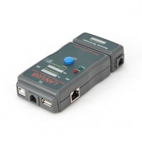 Фото 1/9 Тестер LAN Cablexpert NCT-2, 100/1000 Base-TX, для UTP, STP, RJ-11, USB-кабеля (031967)