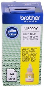 Фото 1/10 Brother BT5000Y Чернила, Yellow DCPT300/500W/700W (41,8мл, 5000стр) (BT5000Y)