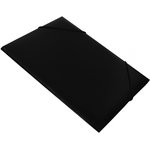 Папка на резинке Бюрократ -PR05BLCK A4 пластик кор.30мм 0.5мм черный