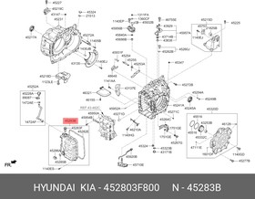 452803F800, поддон КПП\\Hyundai Sonata 19-/Tucson 15-