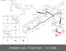 31945-7C001, Фильтр топливный HYUNDAI HD270,500 дв.D6CC38 (12-) OE