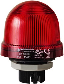 816.110.55, 816 Series Red Blinking Beacon, 24 V, Built-in Mounting, LED Bulb