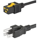 6051.2051, IEC C19 Socket to Type B Japanese Plug Power Cord, 2m