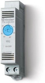 Фото 1/9 Термостат щитовой для включения охлаждения диапазон температур -20… + 40град. С 1NO 10А модульный 17.5мм IP20 FINDER 7T8100002301