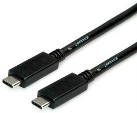 11.02.9053, Cable, USB-C Plug - USB-C Plug, 1m, USB 3.1, Black