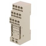 PYF14S, 14 Pin 250V ac DIN Rail Relay Socket, for use with MY2 Series, MY4 Series