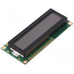 NPC1602LRS-GWT-H, Дисплей: LCD, алфавитно-цифровой, STN Positive, 16x2, LED, PIN: 16