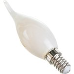 Лампа Filament Свеча на ветру 9W 590lm 3000К Е14 milky диммируемая LED 1/10/50 ...