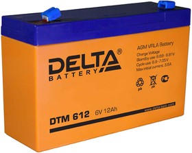 DTM612, Аккумулятор свинцовый 6B-12Ач 151x50x100