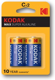 Батарейки Kodak LR14-2BL MAX SUPER Alkaline [KC-2]