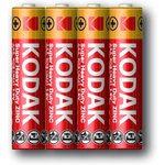 Батарейки Kodak R03-4S SUPER HEAVY DUTY Zinc [K3AHZ 4S]