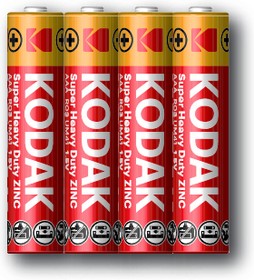 Батарейки Kodak R03-4S SUPER HEAVY DUTY Zinc [K3AHZ 4S]