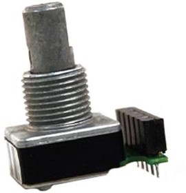 62SG15-L5-RAC, Optical Encoder Rotary Incremental Flat 1.25oz.in Straight Digital Square Wave Panel Mount Connector 6CPR