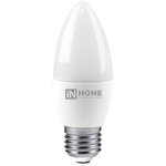 4690612020419, Лампа светодиодная LED-СВЕЧА-VC 6Вт 230В Е27 4000К 570 Лм IN HOME