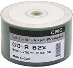 Диски CMC CD-R 80 52x Bulk/50 Full Ink Print