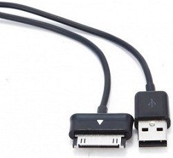 Фото 1/3 Gembird/Cablexpert CC-USB-SG1M Кабель USB t AM/Samsung, для Samsung Galaxy Tab/Note, 1м, черный, пакет