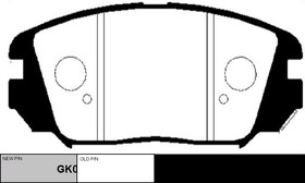 ckkh-31, Колодки тормозные дисковые HYUNDAI Grandeur 2009 - 2011 / Sonata 2008 - 2010