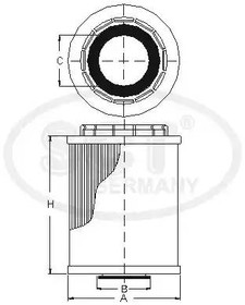 SH4052P, Фильтр масляный