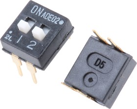 Фото 1/2 ADE02A04, DIP Switches / SIP Switches 2P DIP SWITCH