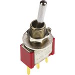 4-1825136-4, Toggle Switch, PCB Mount, On-On, SPDT, Through Hole Terminal, 20V