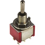4-1825139-2, Toggle Switch, Panel Mount, On-On-(On), DP3T, Solder Terminal ...