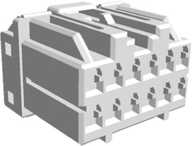 Фото 1/2 175442-1, Multilock .040 .070 Hybrid Automotive Connector Plug 12 Way