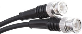 Male BNC to Male BNC Coaxial Cable, 1.8m, RG58 Coaxial, Terminated
