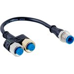 SYL-1204-G0M11-X1, SYL Series Y-Cable, 110mm Cable Length for Use with SICK ...