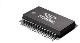 FT245RNL-TUBE, UART Interface IC USB Full Speed to Parallel FIFO IC, Includes Oscillator and EEPROM, SSOP-28