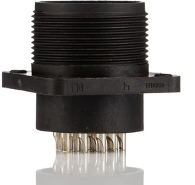 Фото 1/5 CM 02 E 20-27 P, Разъем: круглый, гнездо, Серия: CM, IP67, PIN: 14, "папа", 10А, 50В