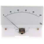 IS 11019, Analogue Panel Ammeter 100µA DC, 55.5mm x 121mm, ±1.5 % Moving Coil