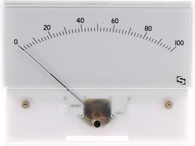 Фото 1/3 IS 11019, Analogue Panel Ammeter 100μA DC, 55.5mm x 121mm, ±1.5 % Moving Coil