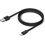 Кабель BORASCO Lightning (m) - USB (m), 3м, 2A, черный [50131]
