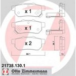 217381301, Колодки торм-е HONDA: CIVIC IV 91-95, CIVIC IV Hatchback 91-95 ...