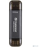 Накопитель SSD Transcend USB-C 512GB TS512GESD310C серый USB-A
