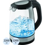 C-EK27G19, Чайник Scarlett SC - EK27G19, 2200 Вт 2,2л, стеклянный корпус