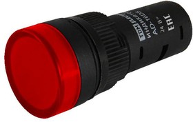 Фото 1/2 SQ0702-0056, Лампа AD-16DS(LED) матрица d16мм красный 24В AC/DC