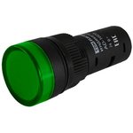 SQ0702-0058, Лампа AD-16DS(LED) матрица d16мм зеленый 24В AC/DC