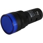 SQ0702-0059, Лампа AD-16DS(LED) матрица d16мм синий 24В AC/DC