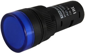 Лампа AD-16DS(LED)матрица d16мм синий 230В АС TDM