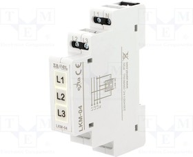 Фото 1/2 LKM-04-40, Модуль: индикатор напряжения, 3x230ВAC, IP20, DIN, 90x17,5x66мм