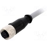 21348500C79050, Sensor Cables / Actuator Cables M12A 12PIN 12POLE FML STRT 5.0M PVC