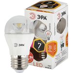 Лампочка светодиодная ЭРА Clear LED P45-7W-827-E27-Clear E27 / Е27 7Вт шар ...