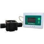 ATS-FM-22, Flow Sensors LCD Display Flow Totalizer+Flow Rate Meter, 3/8" BSP ...