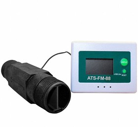 ATS-FM-88, Flow Sensors LCD Display Flow Totalizer+Flow Rate Meter, 0.1" BSP, 1.5M Cable, 3-100L/min.