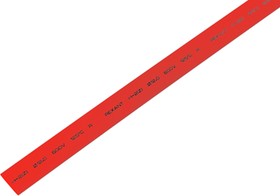 Фото 1/4 21-2004, Трубка термоусаживаемая ТУТ нг 12,0/6,0мм, красная, упаковка 50 шт. по 1м