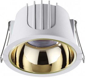 Novotech 358696 SPOT NT21 207 белый/золото Светильник встраиваемый светодиодный IP20 LED 4000К 20W 100-265V KNOF