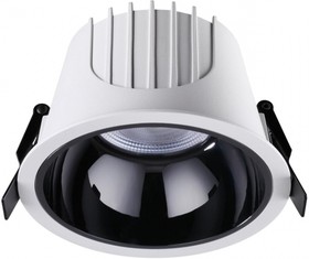Novotech 358699 SPOT NT21 207 белый/черный Светильник встраиваемый светодиодный IP20 LED 4000К 30W 100-265V KNOF