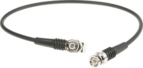 Фото 1/2 1337772-2, Male BNC to Male BNC Coaxial Cable, 500mm, RG58 Coaxial, Terminated